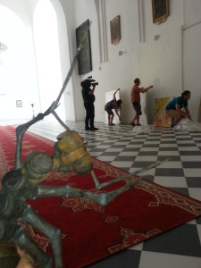 Zámecká kaple je novou chloubou zámku. Proskektorům nad tou nádhernou proměnou málem vypadly oči z důlků.