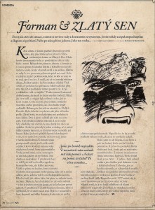 FORMAN & ZLATÝ SEN / ROSTISLAV ZEMAN